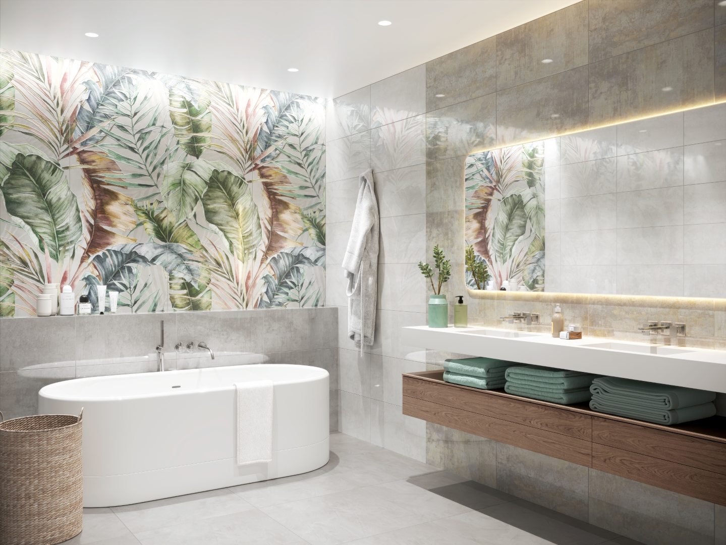 GT1206014801MGR-A Infinium Серый панно часть А 60x120 Global Tile фото 4