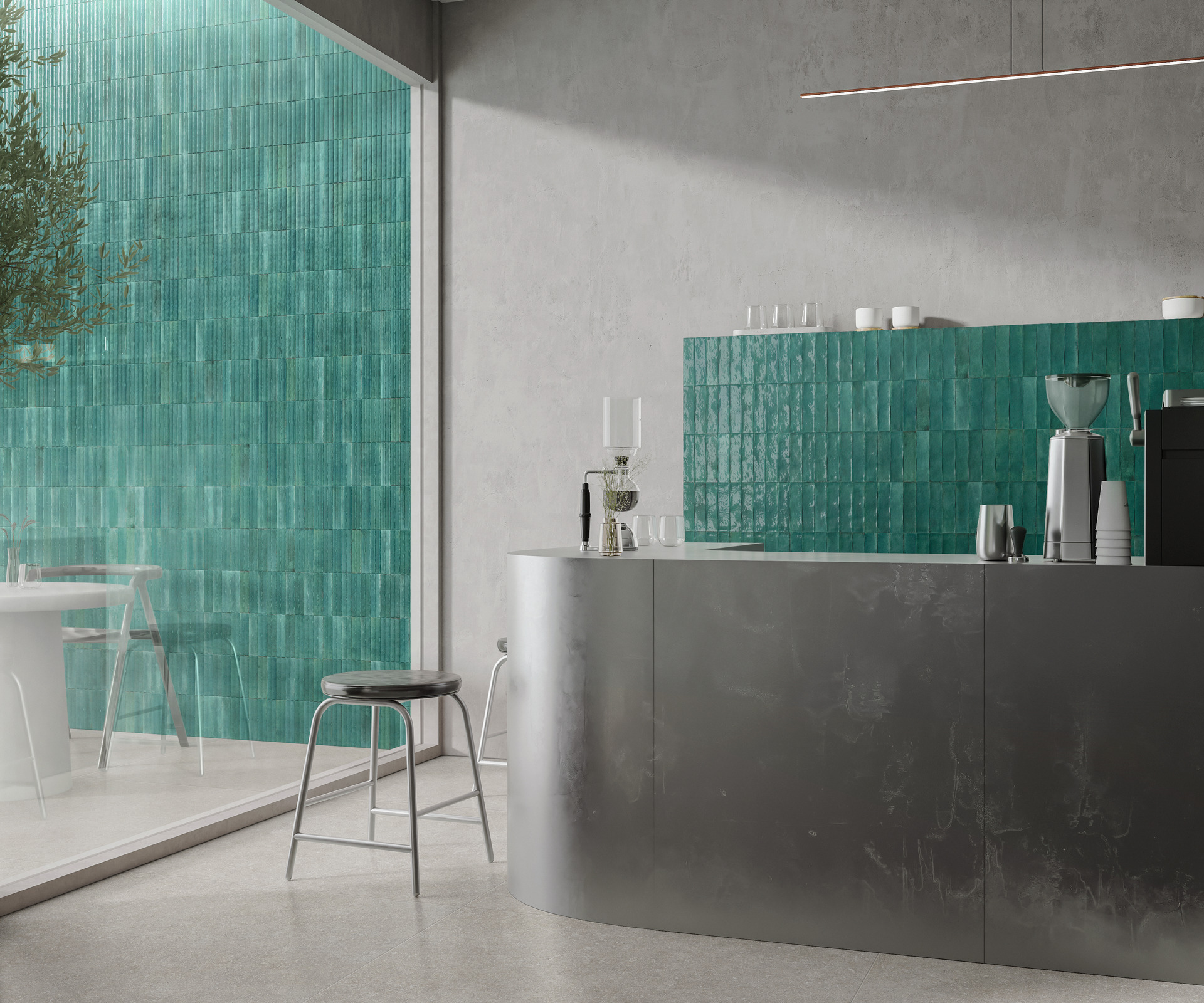 MFFF Lume Blue Lux Esagona 21x18.2 MARAZZI Italy