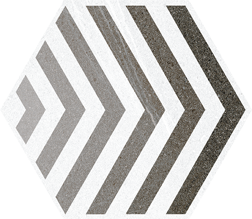 Hexagono Lacroix Gris 23x26,6 VIVES