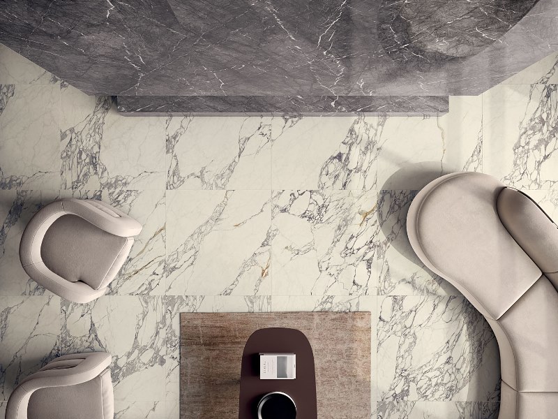 STARLIGHT TILES GLOSSY CALACATTA SUPREME 300x100 Kerlite