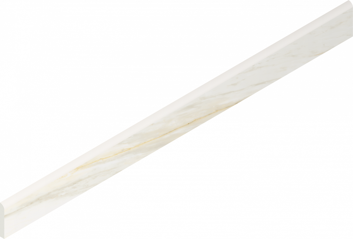 610130007465 Stellaris Carrara Ivory Battiscopa Nat 7.2x80 Italon