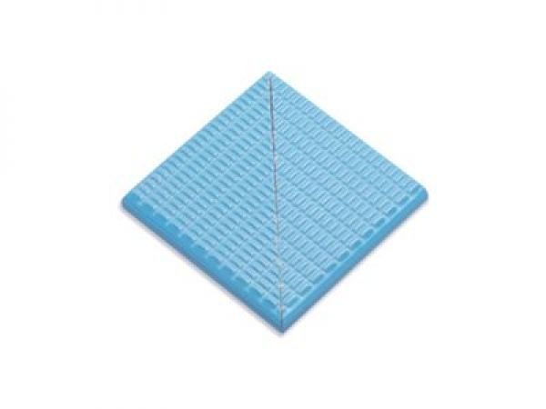 21221 DK Наружный угол плитки с буртиком Light Blue 12,5х12,5 Serapool