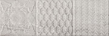Genesis Relieve Gris 10x30 Monopole Ceramica