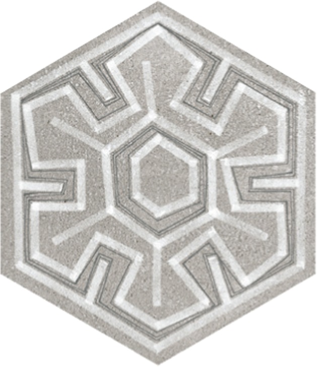 Hexagono Igneus Cemento Mix 23x26,6 VIVES