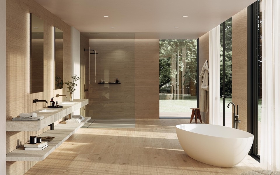 AX2A Log 3D Pleat Moon Oak Matt 50x120 Atlas Concorde