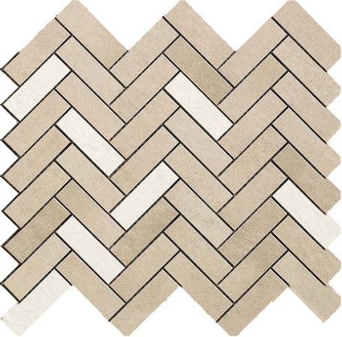 R06A Terracruda Mosaico Degrade Sabbia/Luce 33.2*128.8 Ragno Marazzi