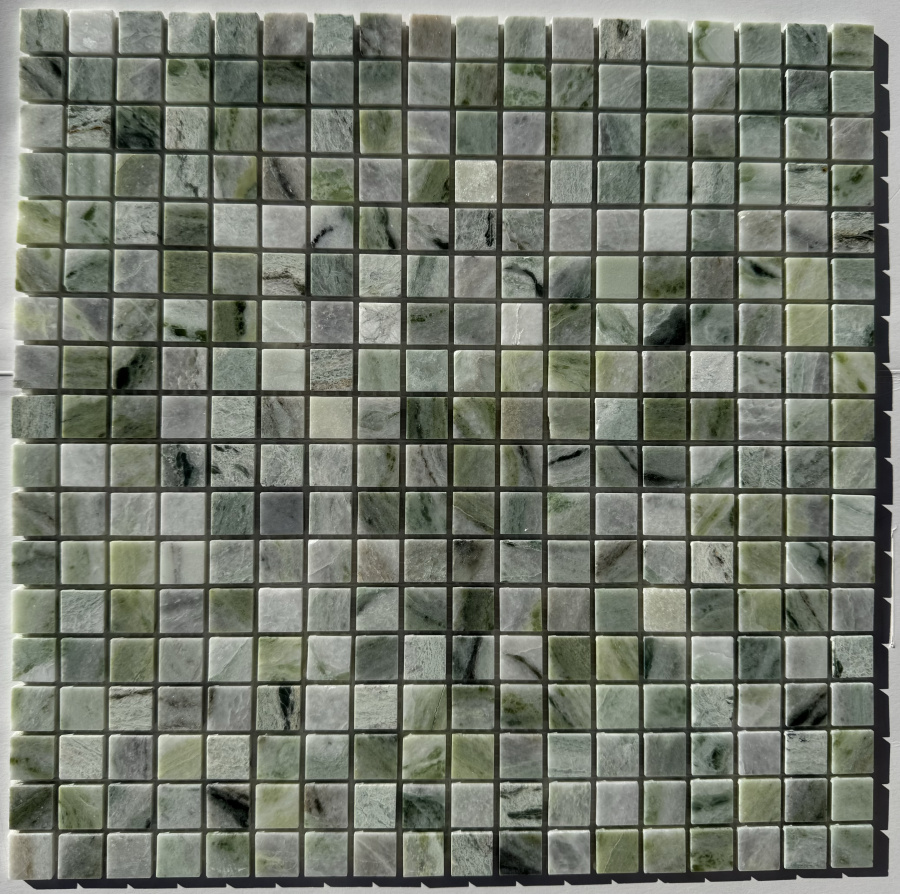 PIX312 Jet Green полированная 15x15 305х305х4 Pixmosaic