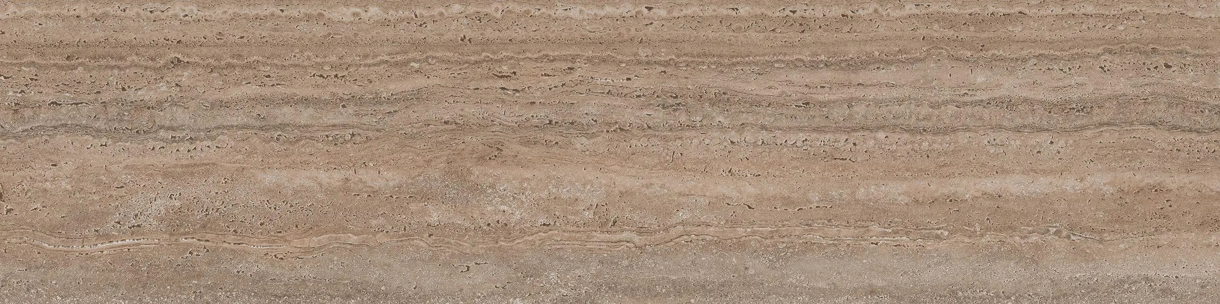 KM6012G0981RGCF Ступень фронтальная клееная Про Травертин коричневый светлый матовый обрезной 33x119,5x0,9 Kerama Marazzi