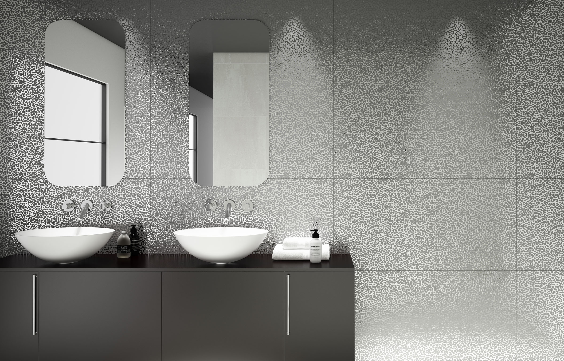 Alchemy 7.0 White Hammered 59.55x119.3 Apavisa Porcelanico