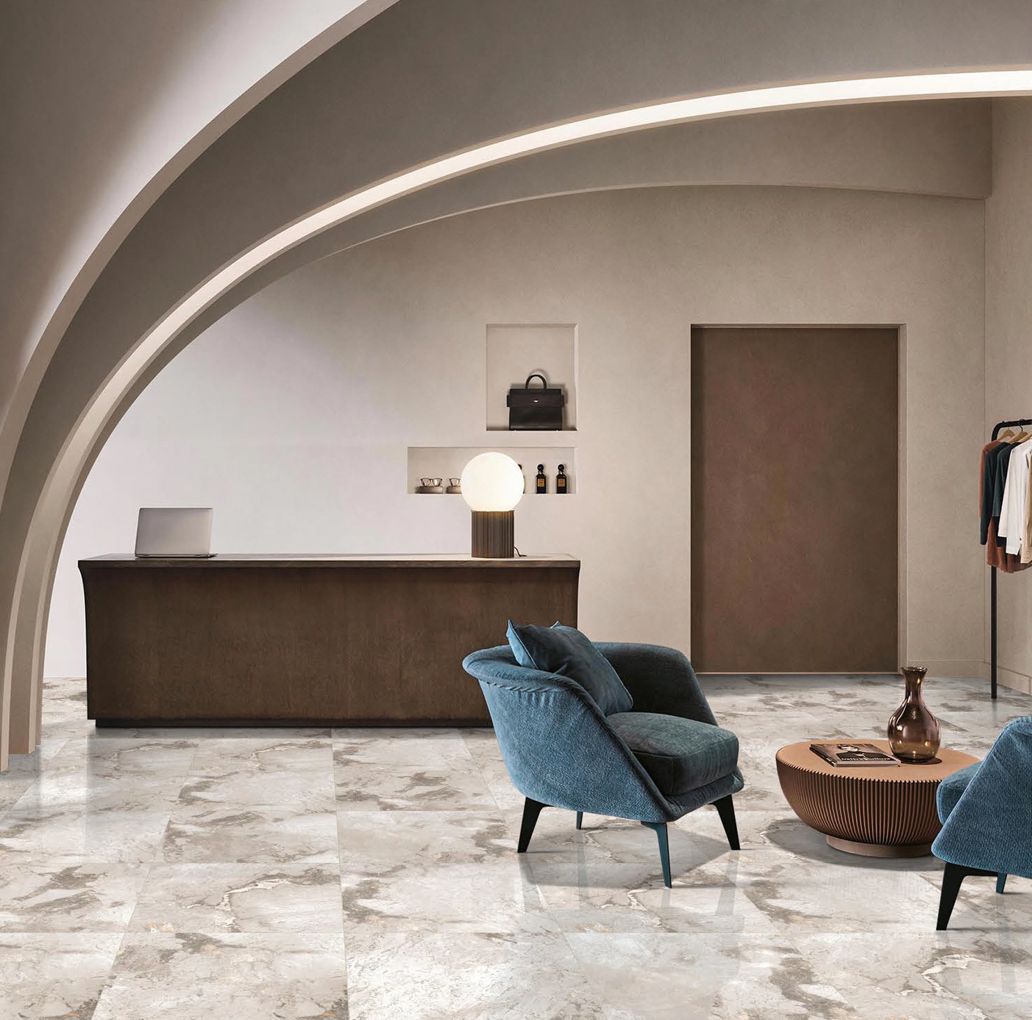 French Grey Lamore Ceramic