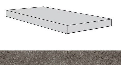 620070001324 Drift Grey Scal.60 Ang.Sx/Дрифт Грей Ступ.60 Угл.Лев 33x60 Atlas Concorde Russia