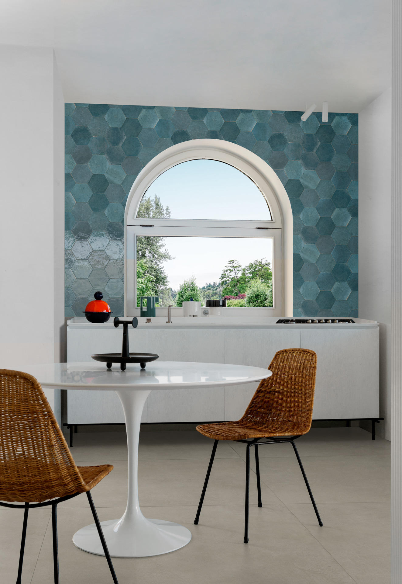 MFFF Lume Blue Lux Esagona 21x18.2 MARAZZI Italy