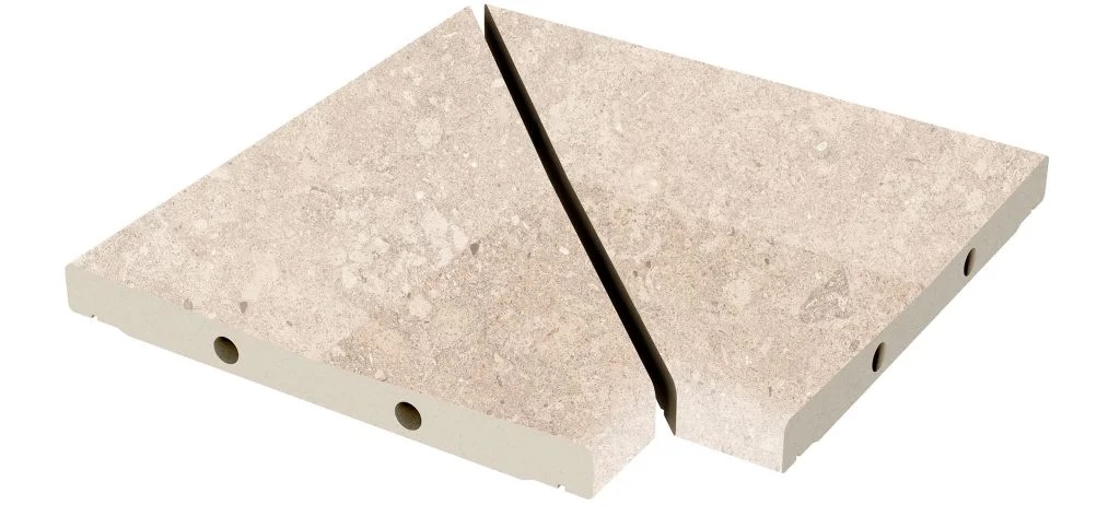 Решетка угол из 2х частей Stone 548 Sand R11/C 300х300х30 Kerastep