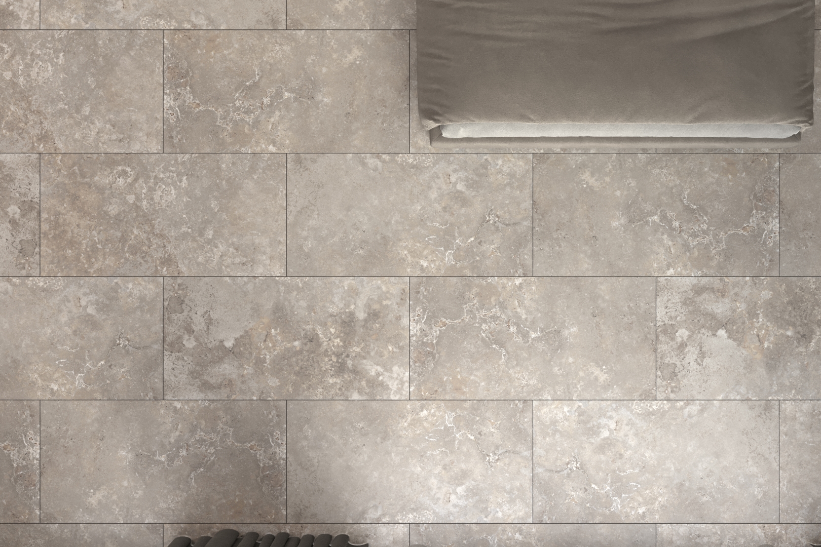 Gris Travertino Lapp 7mm 60x120 Qua Granite фото 7