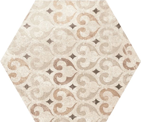 22098 Hexatile Cement Garden Sand 17,5x20 (17 видов паттерна) EQUIPE