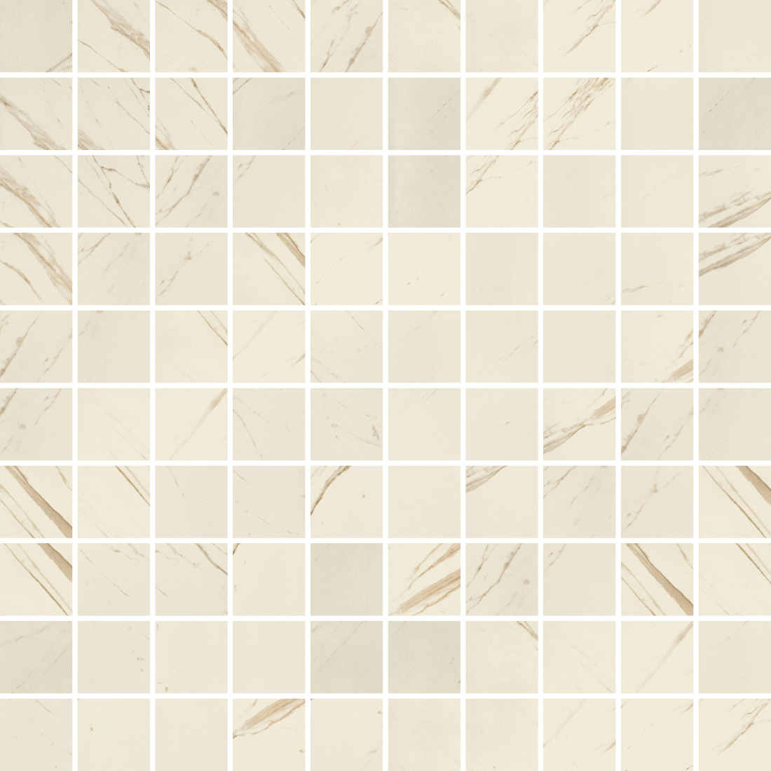 240501 MARBLE MOSAICS T100 BIANCO 29,1x29,1 Versace (Gardenia Orchidea)