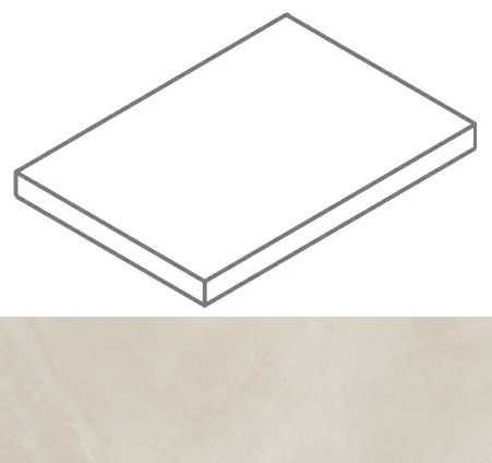 620070002320 Continuum Pure Scalino Angolare SX 33x60 Italon