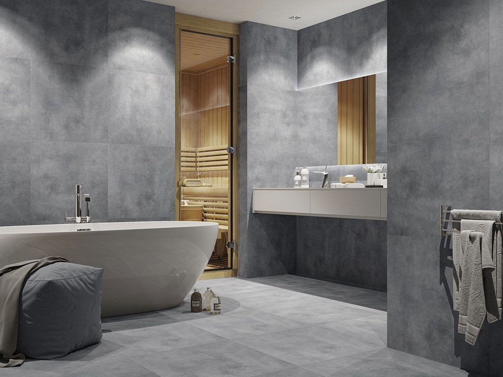 CR0H06M01 Concrete Grey PG 01 60х60 ZERDE TILE фото 6
