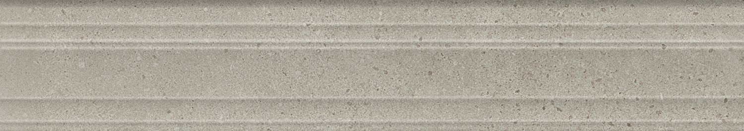 BLF007R Бордюр Багет Монсеррат серый светлый матовый обрезной 40х7,3 Kerama Marazzi