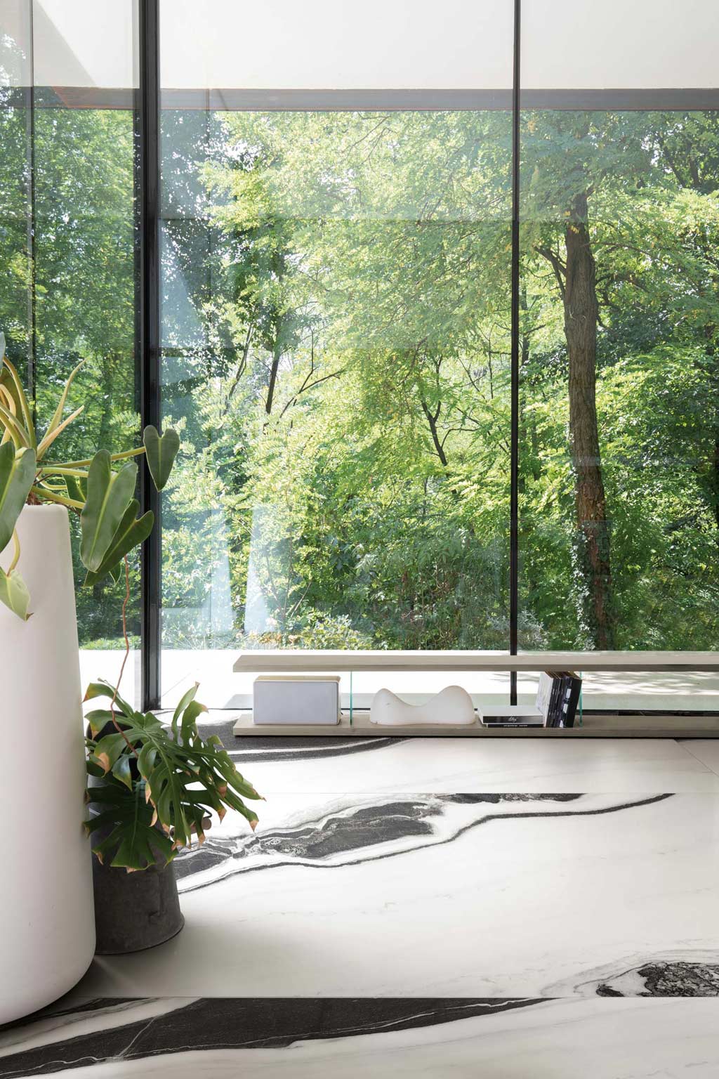 B&W Marble Floor Gres