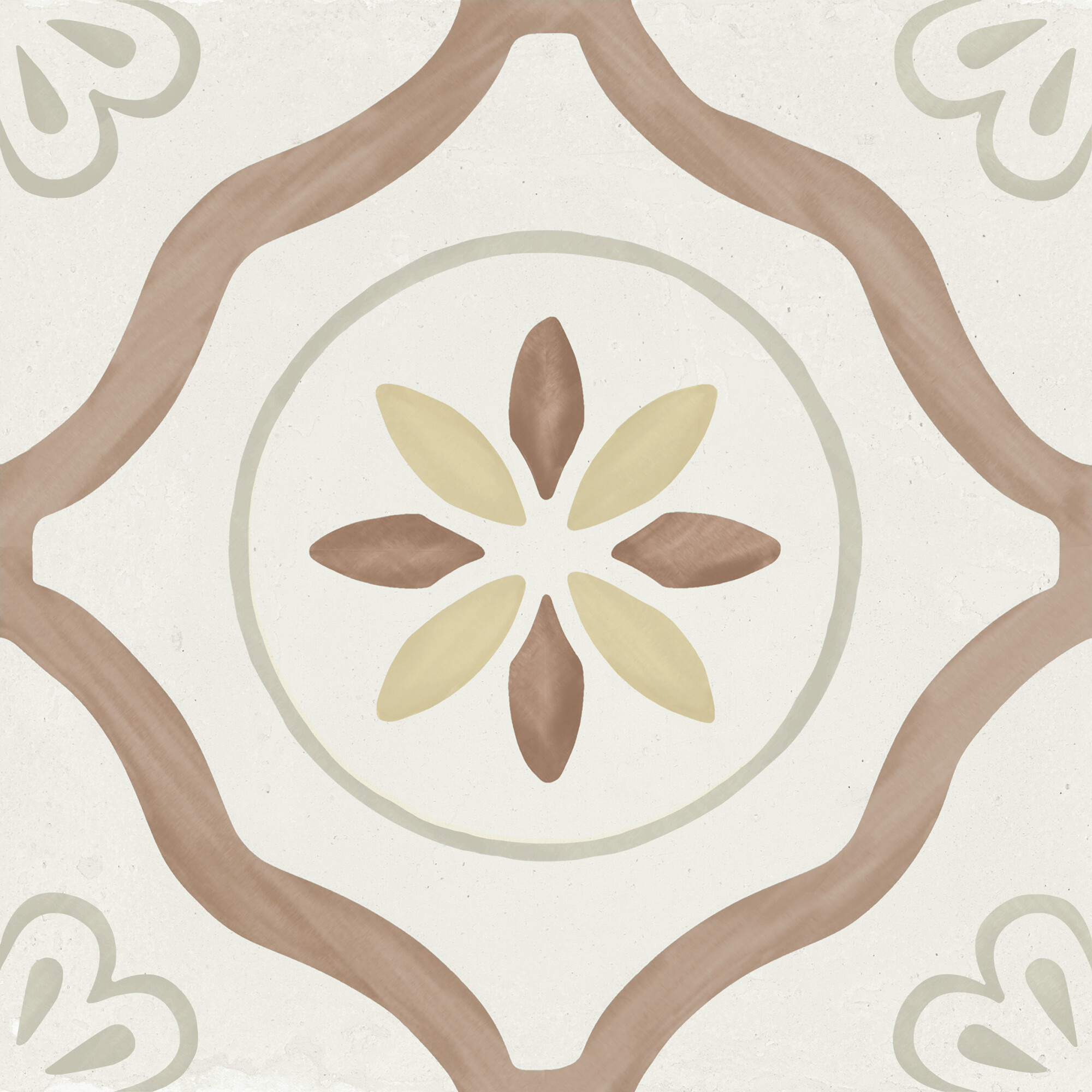 40462 Llevant Clay Petals LT 22.3x22.3 Harmony