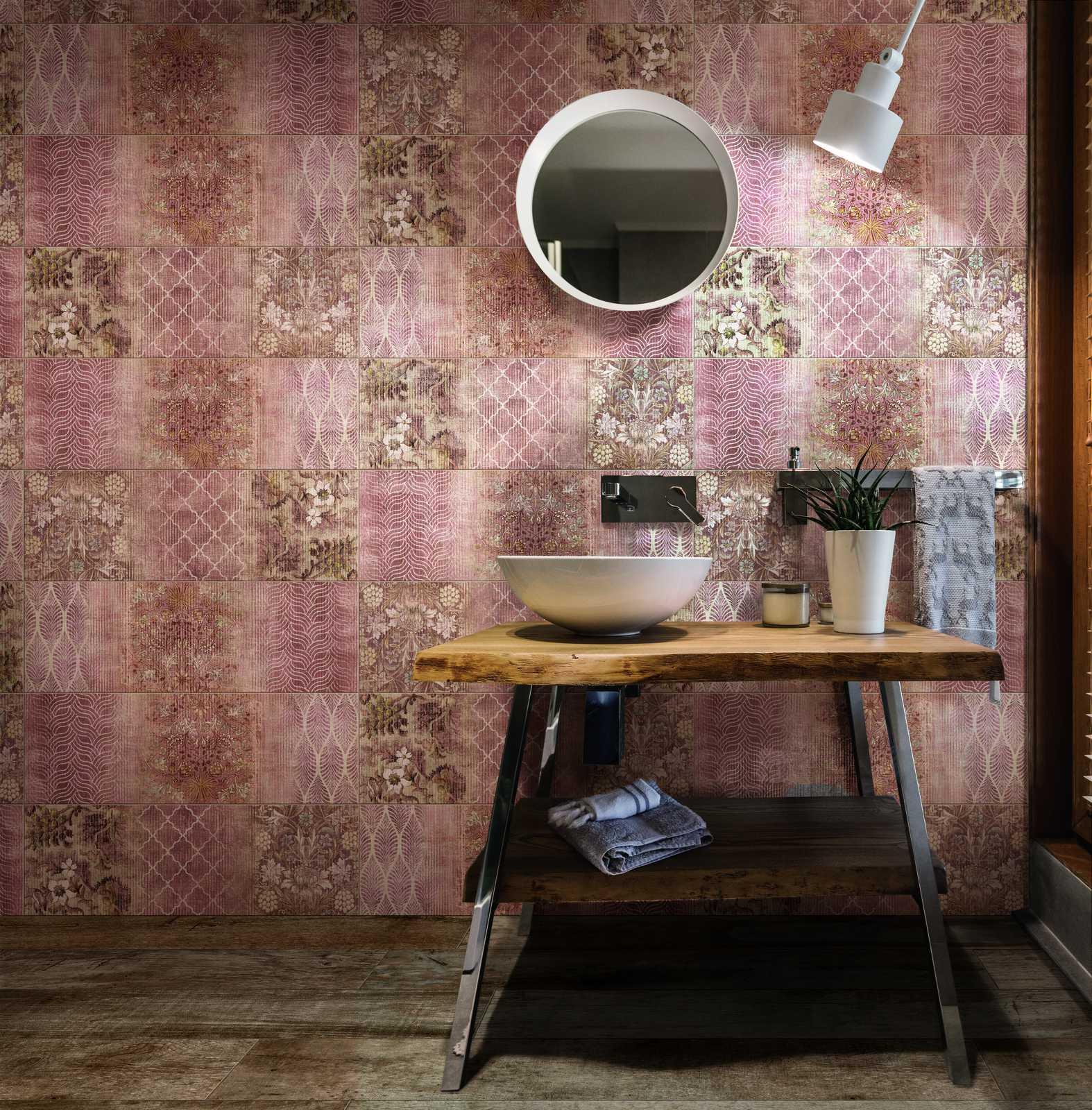 M12C Outfit Red Struttura Tetris 3D 25x76 MARAZZI Italy