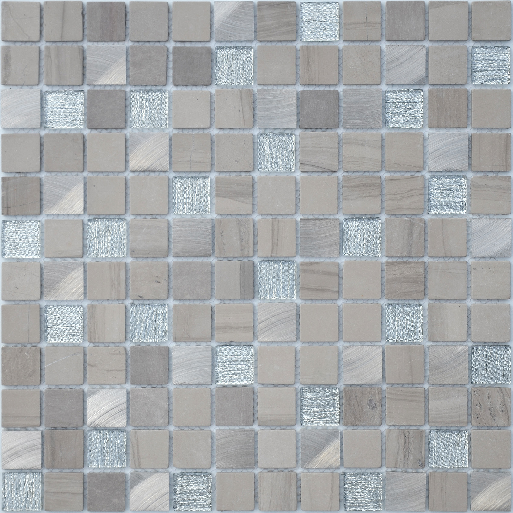 Grey Velvet 23x23x4 298x298 Caramelle Mosaic