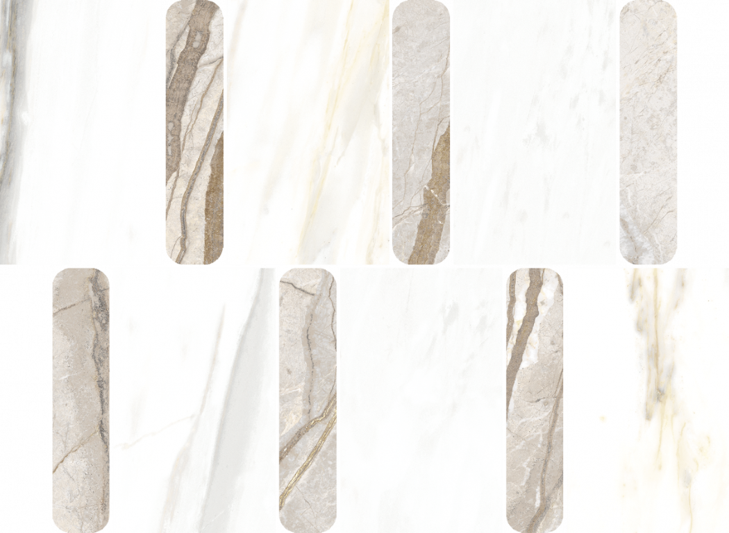 600110000978 Stellaris Ivory Mosaico Argan Lux 36.8x26.9 Italon