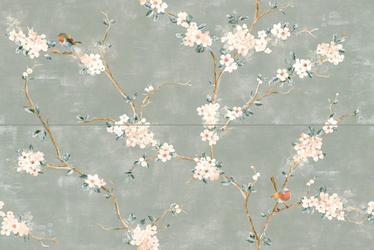 RC5L Mixed Verde Decoro Fiori di Pesco Rett. (A+B) 40x120 Ragno Marazzi