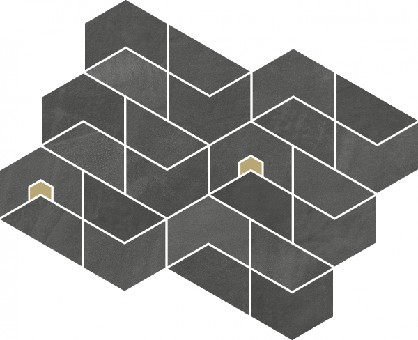 620110000180 Continuum Petrol Mosaico Jewel 31.1x38.2 Italon
