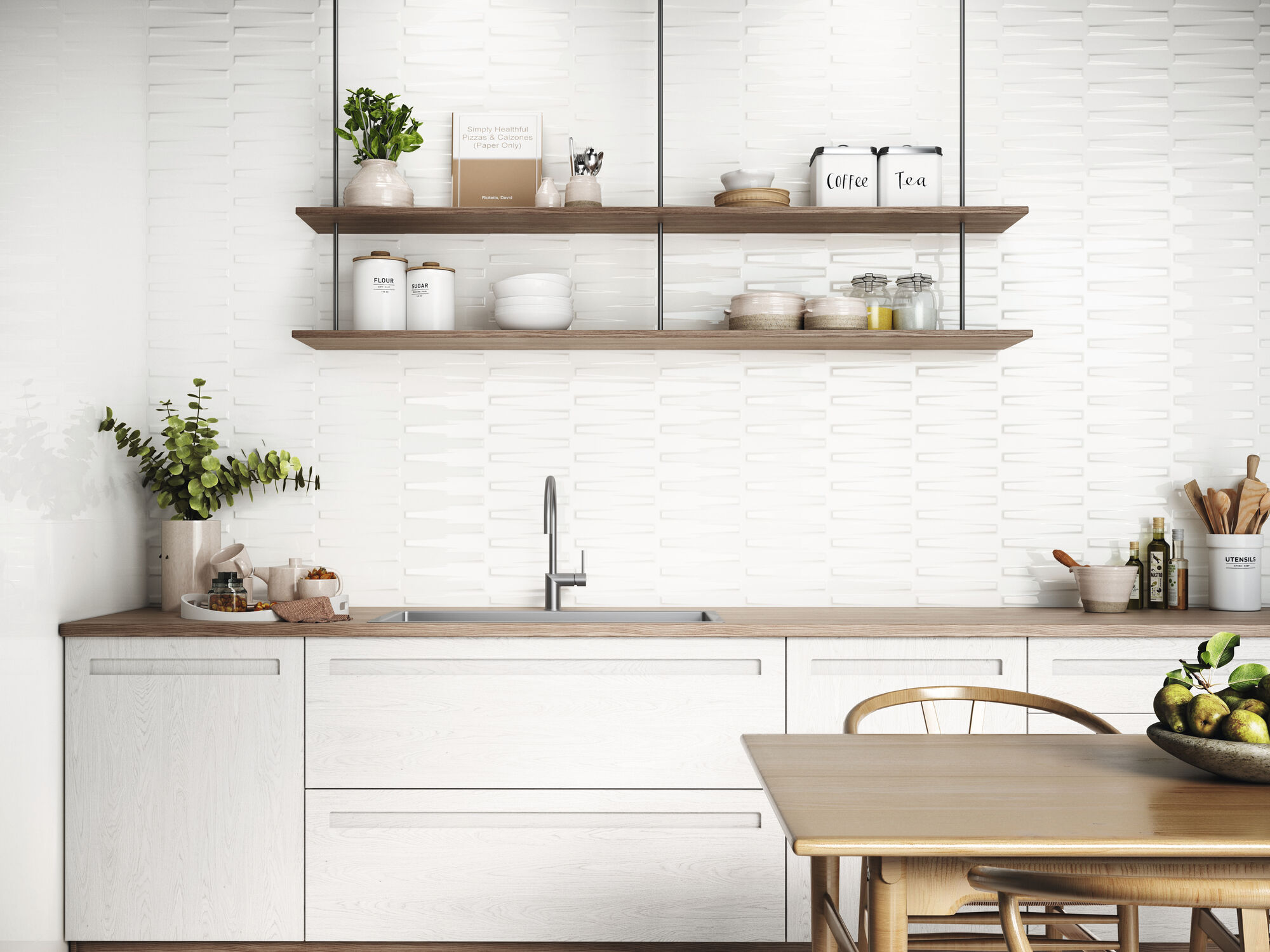 Dutton White Gloss 25*25 Baldocer
