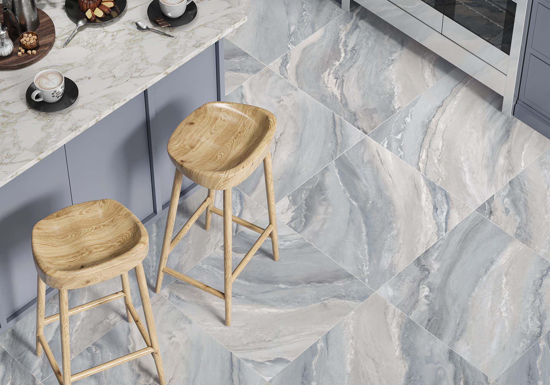GFU6060VOL04R Voile матовый 600x600x9 Alma Ceramica (Уралкерамика) фото 16