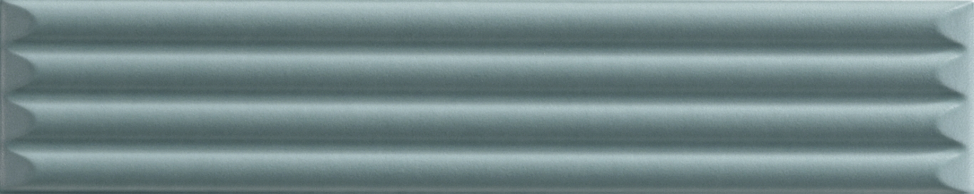 192126 Up Cannettato Green Matte 25x5 Ava Ceramica