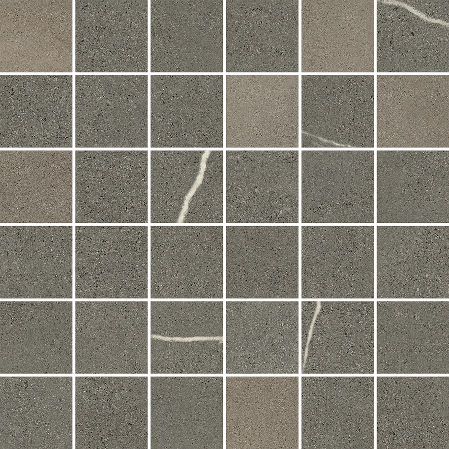 610110000916 Metropolis Arcadia Brown Mosaico Nat 30x30 Italon