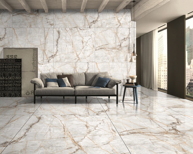 Culcutta bishkek gold polished 120x120 Italica Tiles