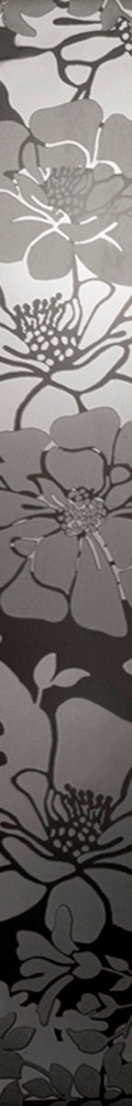List Flower Nero Lucido 6*50 CeDam