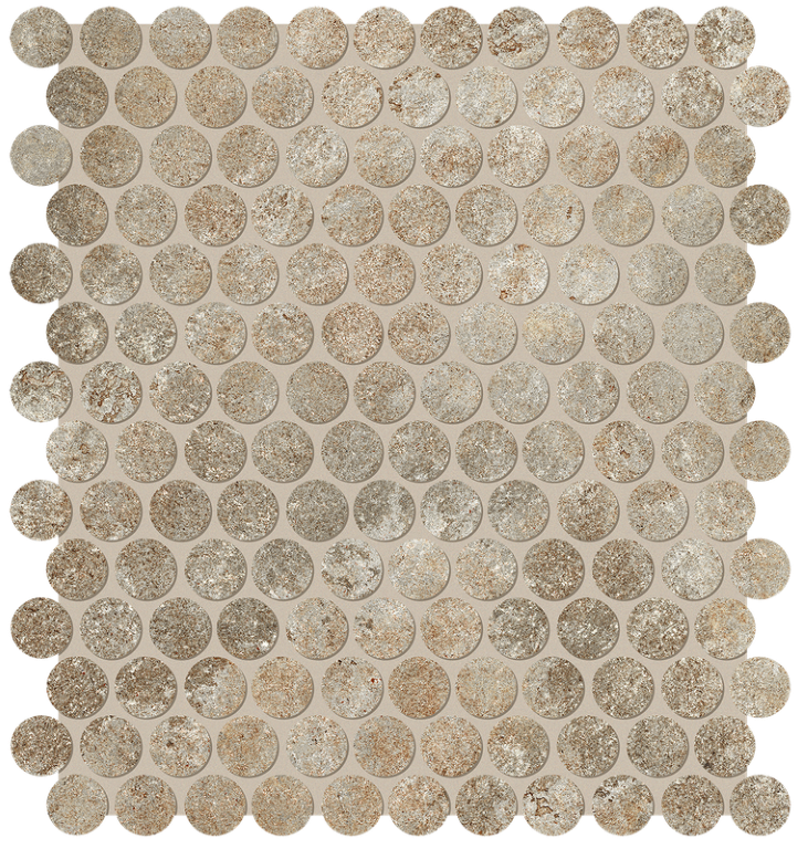 fRVN Nobu Slate Gres Round Mosaico Matt 29,5x32,5 FAP Ceramiche