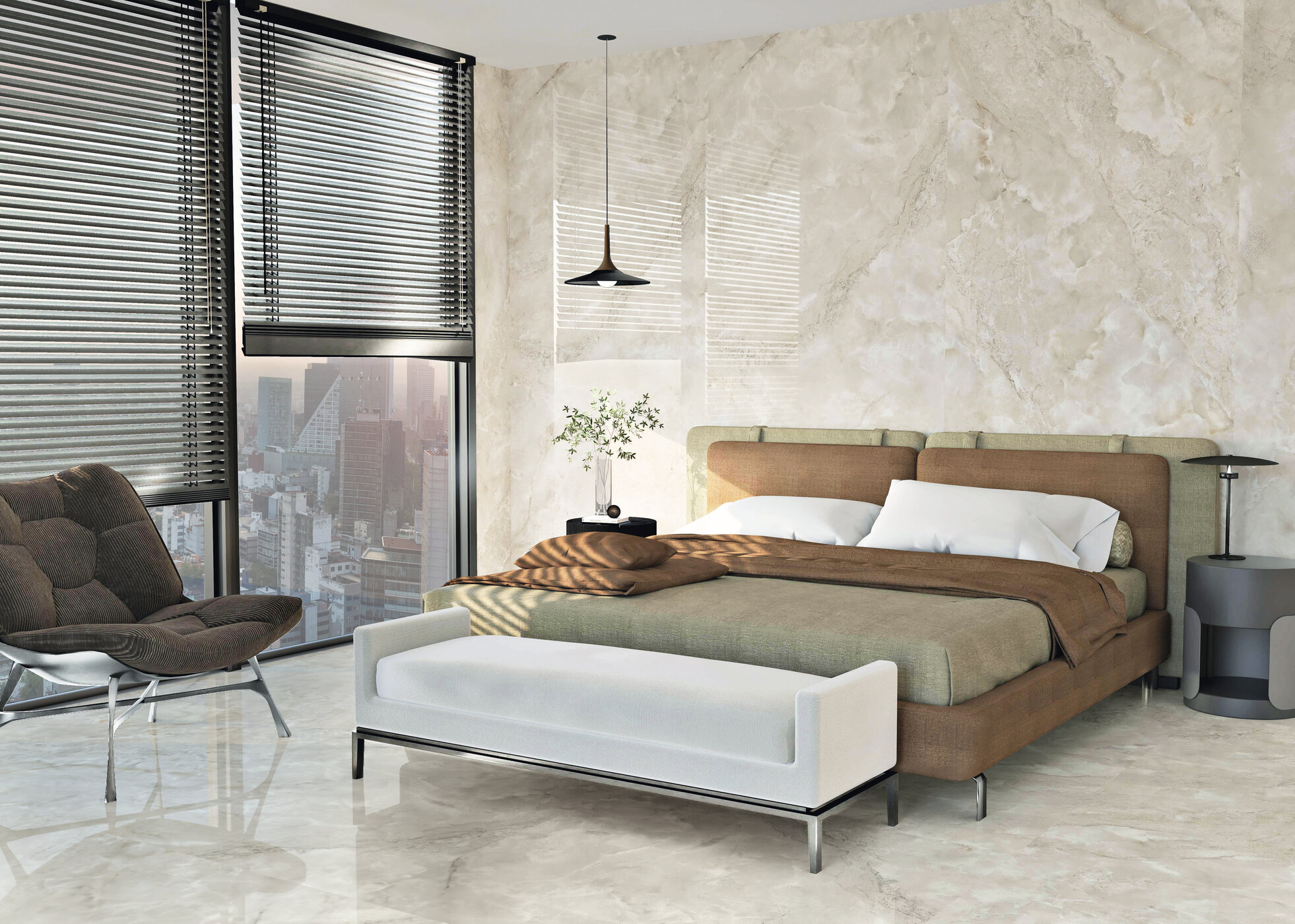 Aura Brown Pulido 60x120 Benadresa