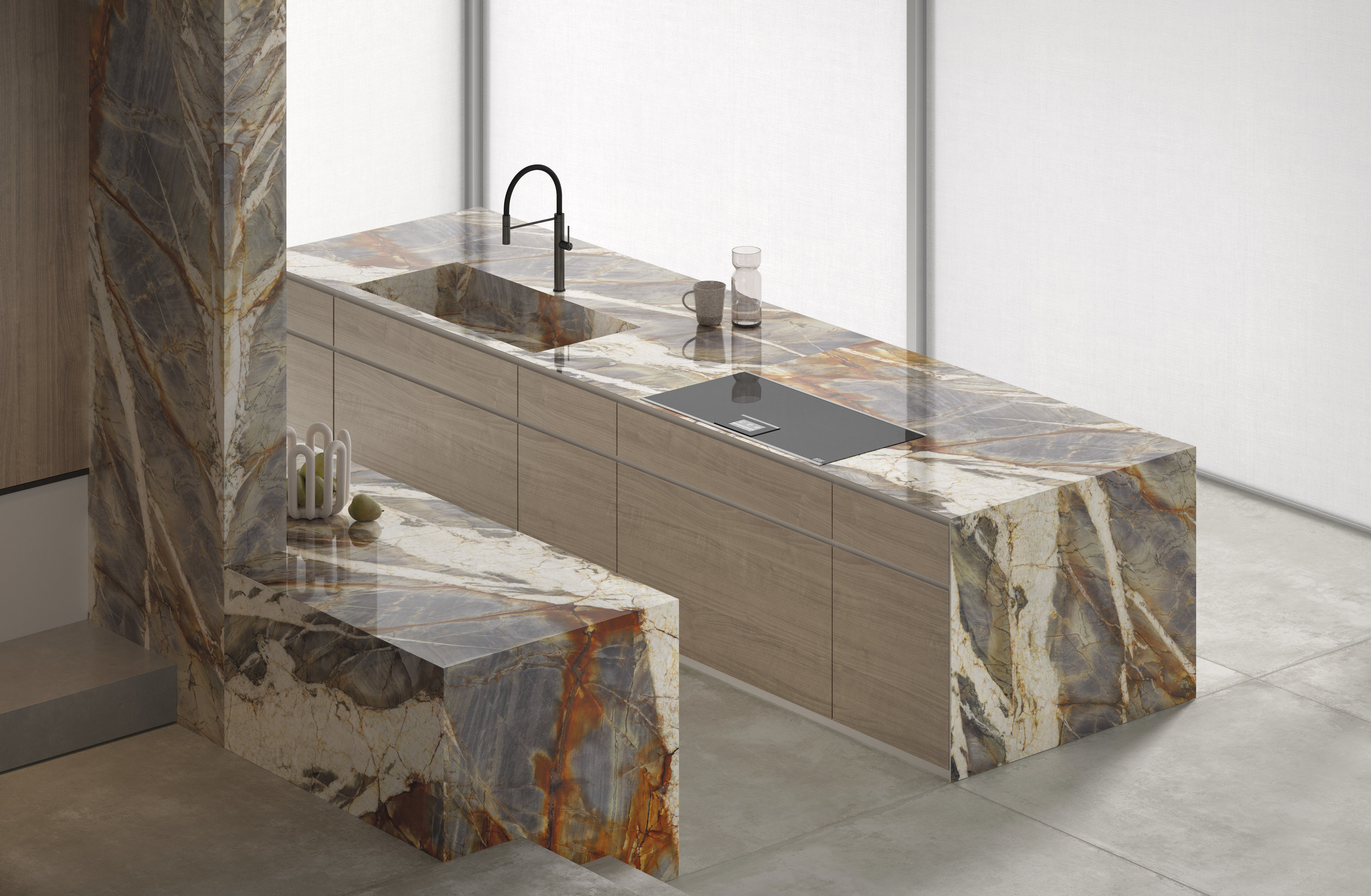 L175446MF6 Marmi Amazonite Luc 6mm 75x150 IRIS FMG фото 5