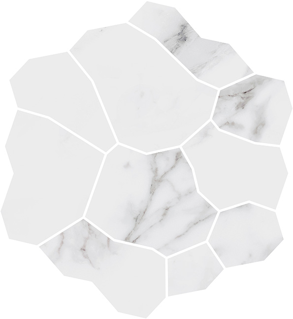 KMD2HID019BR Декор Марсель наборный белый глянцевый обрезной 31,5x34,2x0,9 Kerama Marazzi