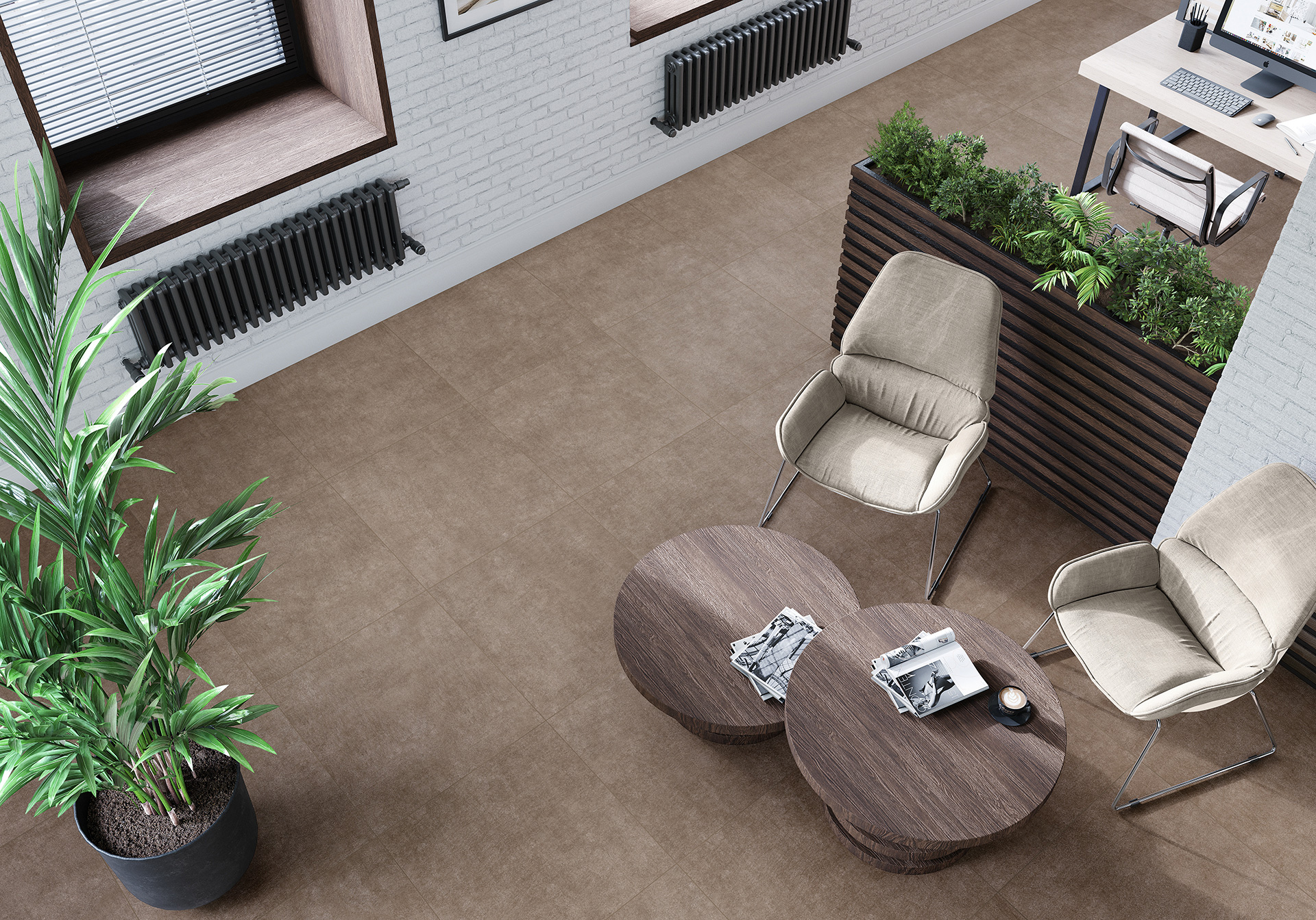 GFU04BLN04R Berlin матовый 600x600x9,5 Alma Ceramica (Уралкерамика)