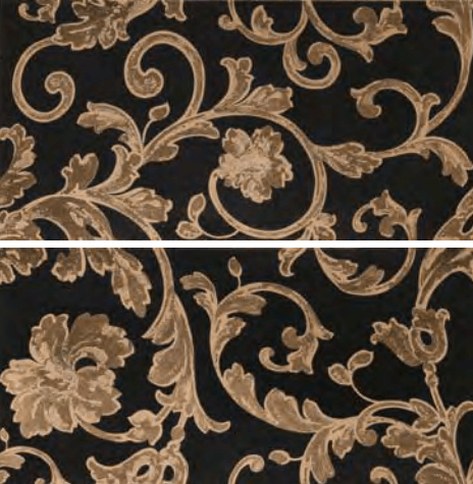 262690 PANNELLO BAROCCO NERO/ORO MIX 39x78 Versace (Gardenia Orchidea)