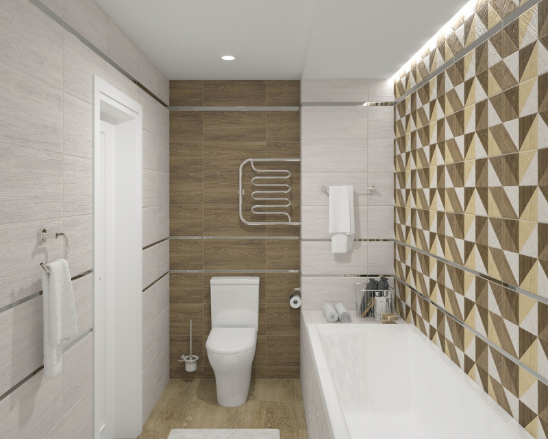 34008 Village голубой микс 25х50 Laparet