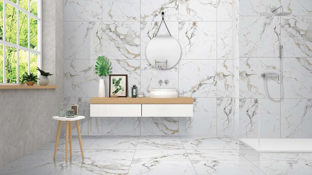 Loreal White Polished 80x80 Italica Tiles