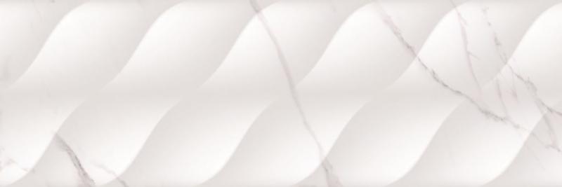 Minerva Waves White 25x75 Cristacer