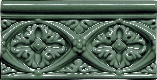 ADMO4006 Relieve Bizantino C/C Verde Oscuro 7,5x15 Adex