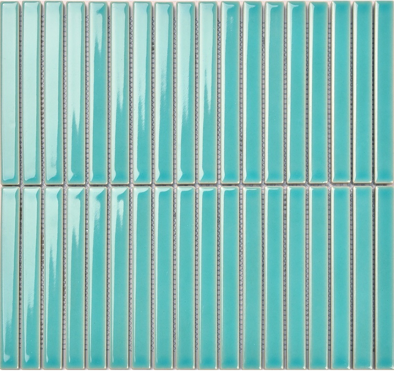 Y15FW30 Strip Небесный глянцевый 1.5х14.5 29.4х31.3 Porcelain mosaic