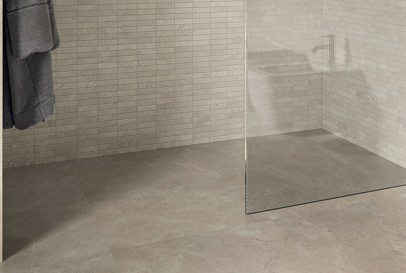CL03BAS Calcis Visone Stripe SQ. 60x120 Italgraniti