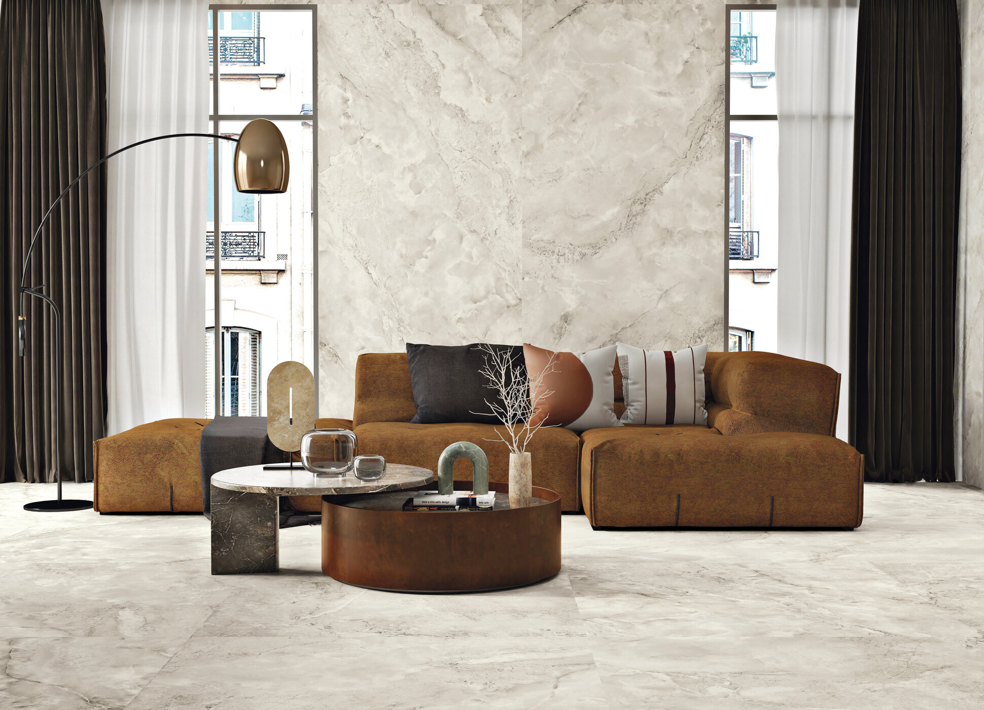Aura Brown Pulido 60x120 Benadresa