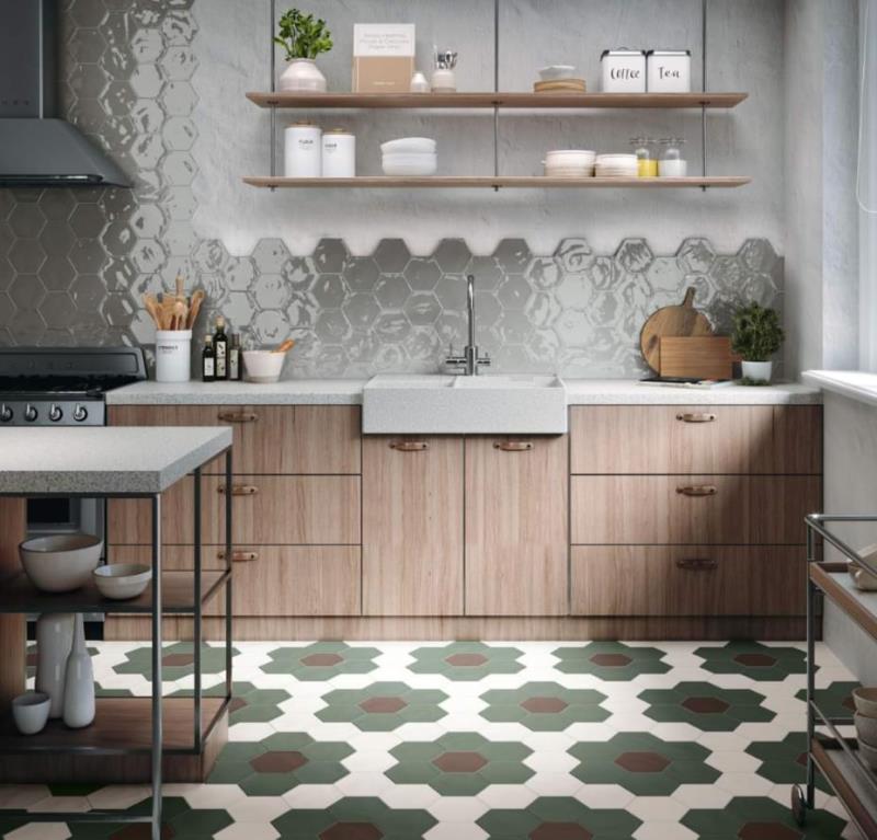 PT03150 Hex Green Matt 15x17,3 Ribesalbes